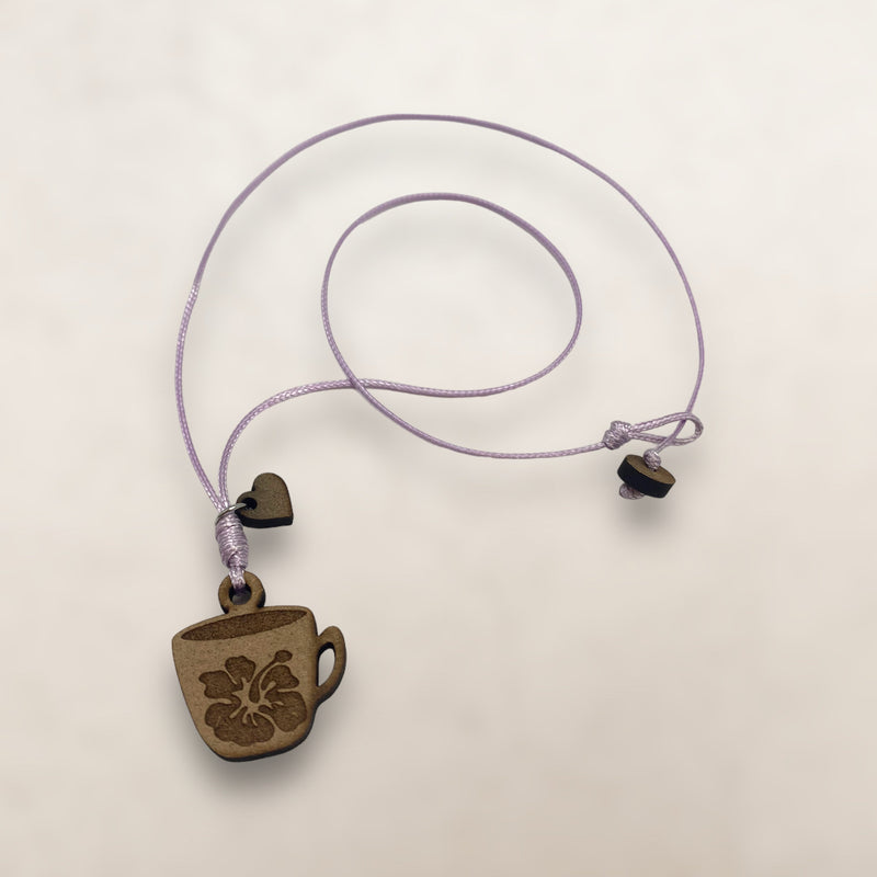 Wood Crafts - Poppy Cup Necklace *One Size*