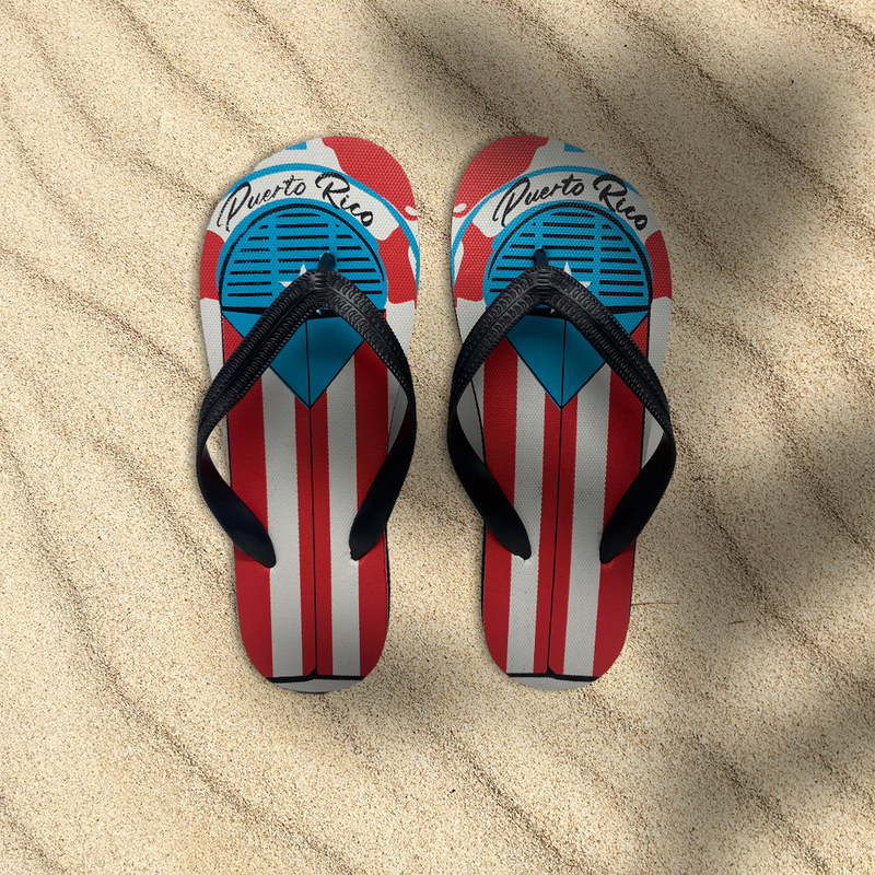 Souvenir de Puerto Rico - Sandalia de Hombres (Flip Flops).