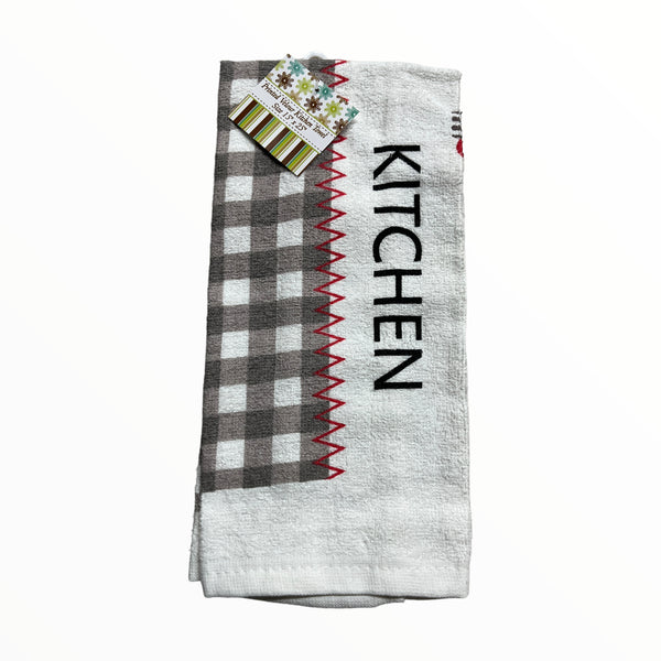 Printed Tier Swag - Oven Mitt and Kitchen Towel (2pcs)