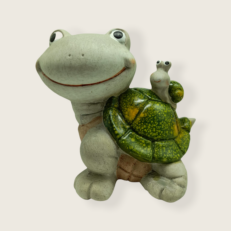 Figuras de Cerámica- Tortuga Gris Grande.