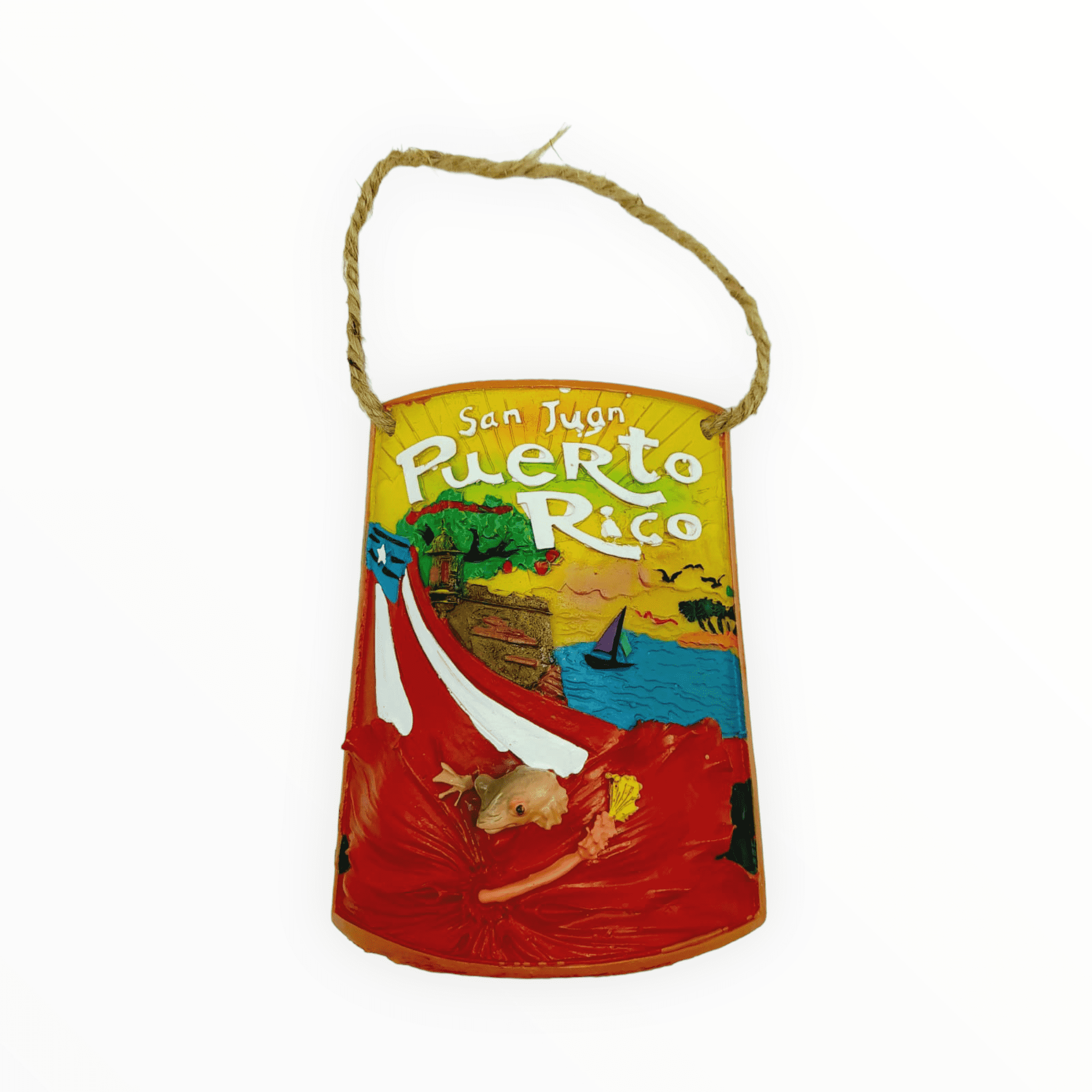 Souvenir de Puerto Rico- Tejas Pintadas.