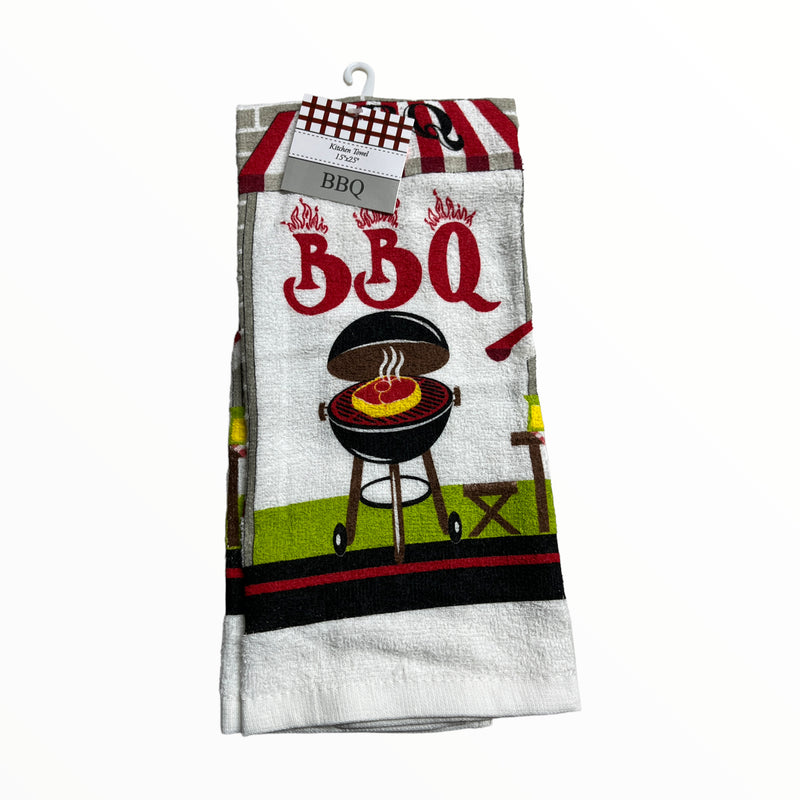 Printed Tier Swag - Kitchen Towel (Barbecue)