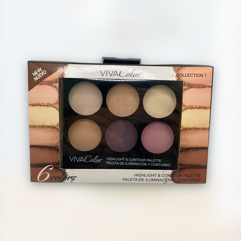 VIVA Color - Highlight & Contour Palette (6 colors)