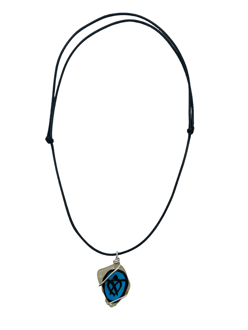 Artesanía- Collar con Carey (Hilo Grueso).