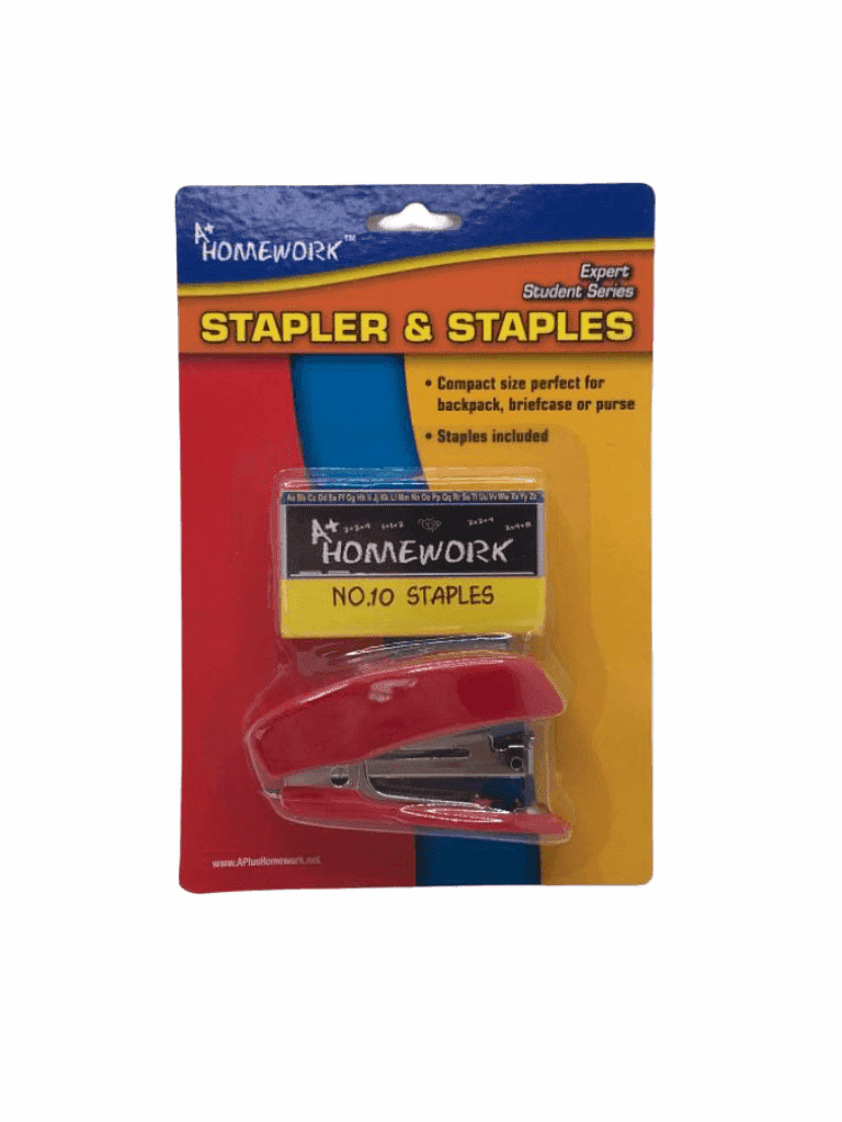 A+ Homework - Mini Stapler & Staples.