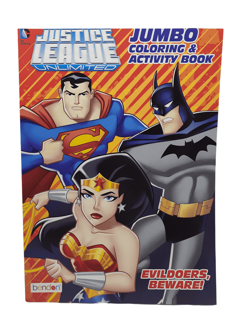 Jumbo Coloring and Activity Book-  Justice League Unlimited.