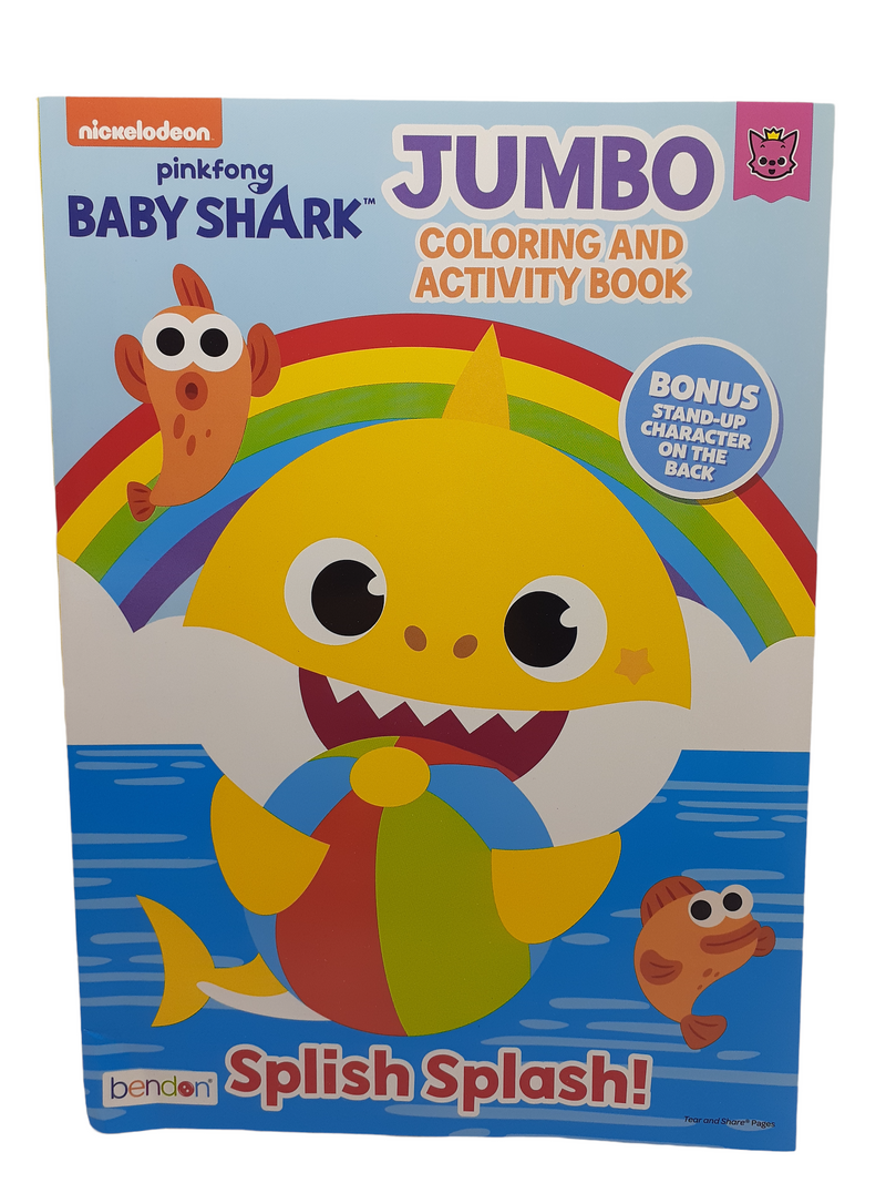 Jumbo Coloring and Activity Book- Baby Shark.