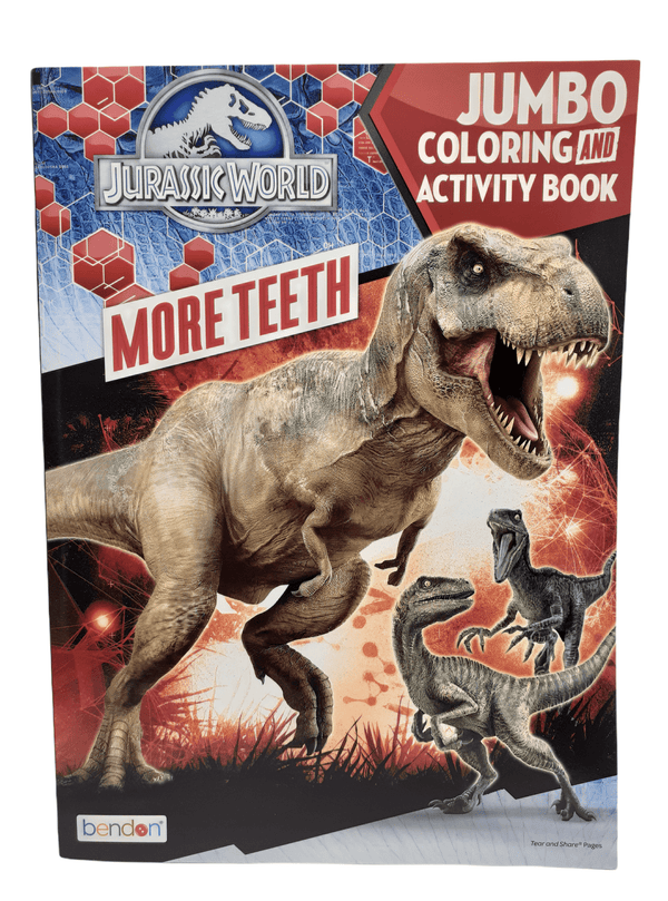 Jumbo Coloring and Activity Book- Jurassic World.