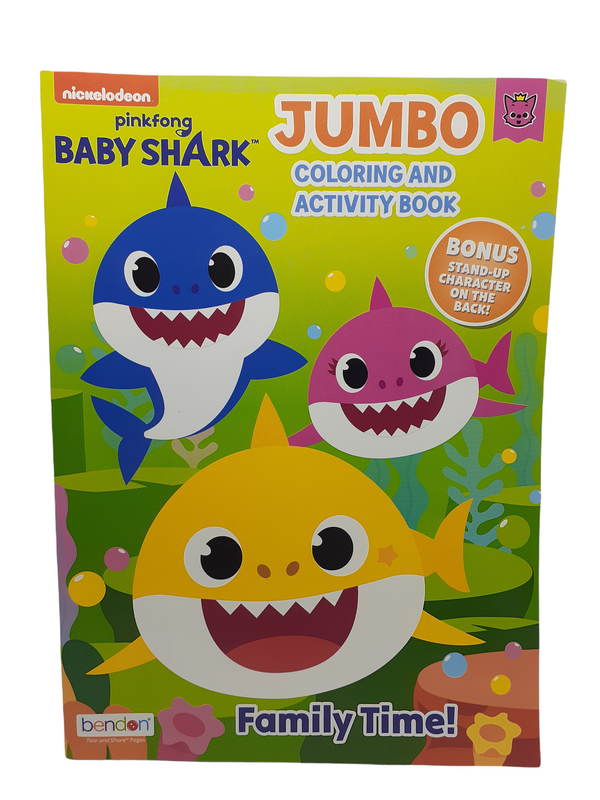 Jumbo Coloring and Activity Book- Baby Shark.