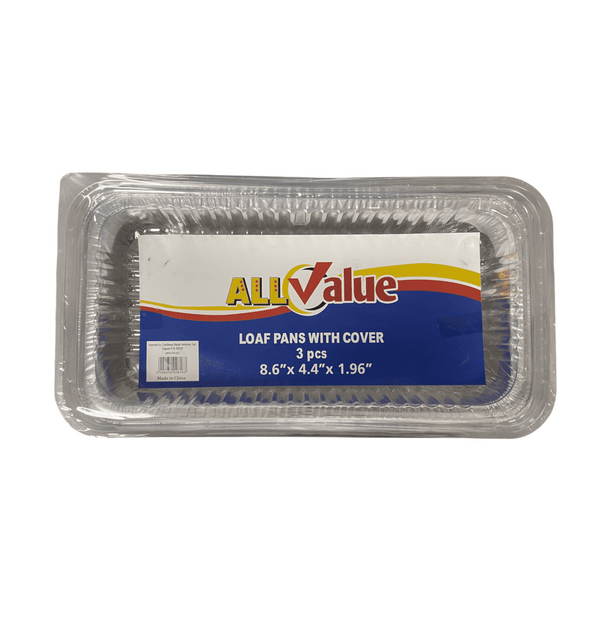 All Value - Molde Rectangular en Aluminio con Tapa (8.6" X 4.4" X 1.96").