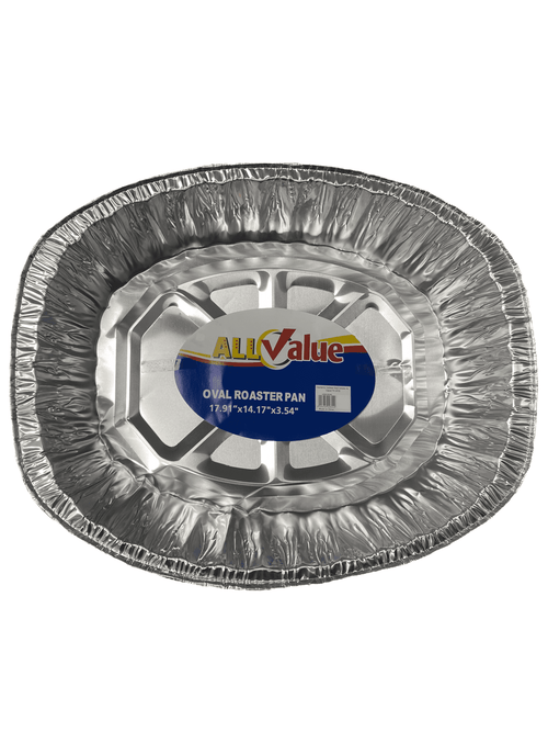 All Value - Molde Ovalado de Aluminio (17.91''x 14.17''x 3.54'').