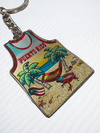Souvenir de Puerto Rico | Llavero en Metal- Camiseta.