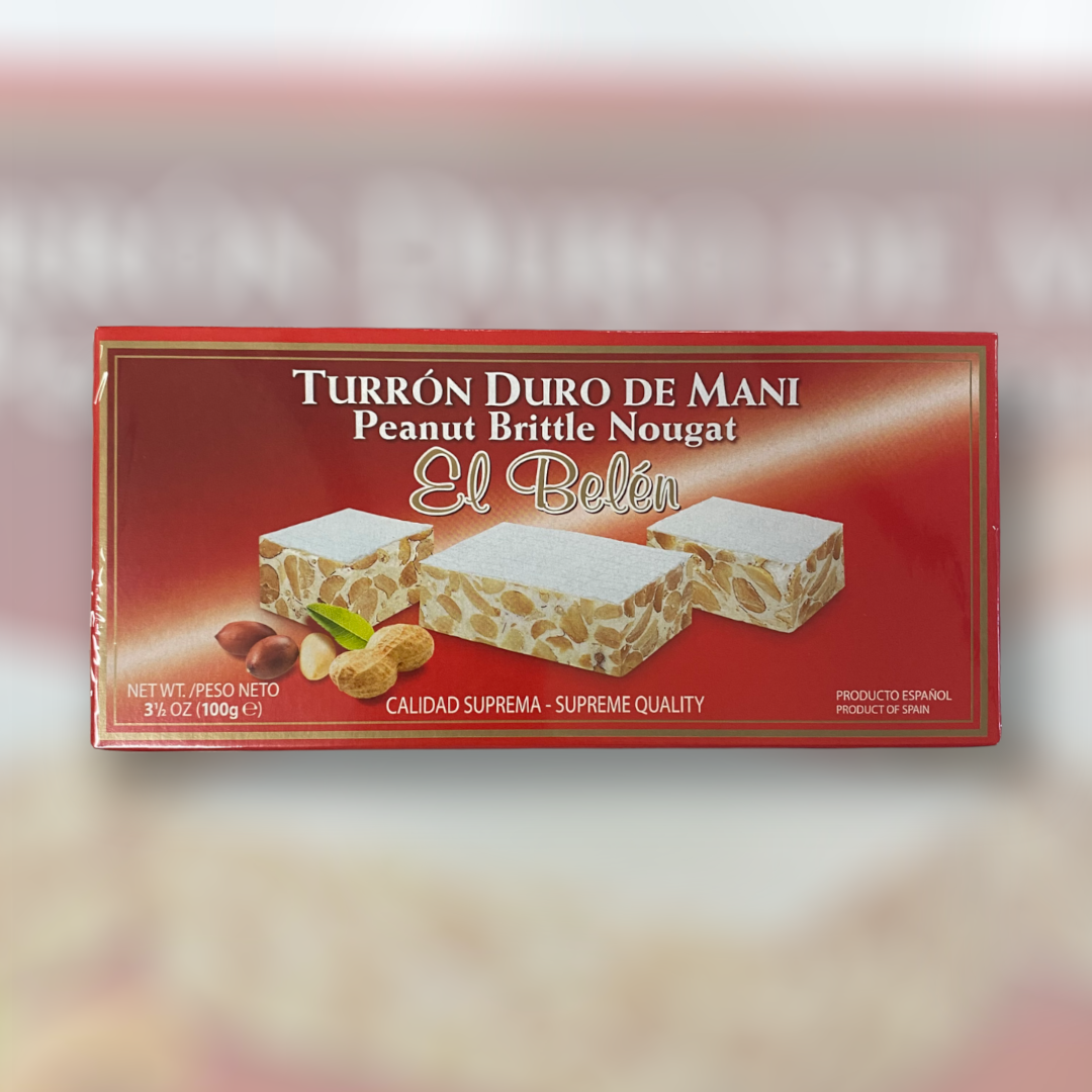El Belén - Turrón Duro De Maní (Peanut Brittle Nougat).