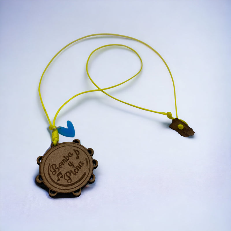Artesanía en Madera - Collar Plenera ''Bomba y Plena'' *One Size*