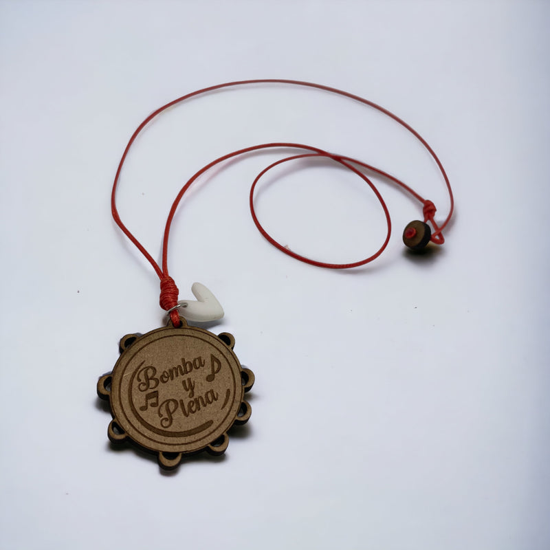 Artesanía en Madera - Collar Plenera ''Bomba y Plena'' *One Size*