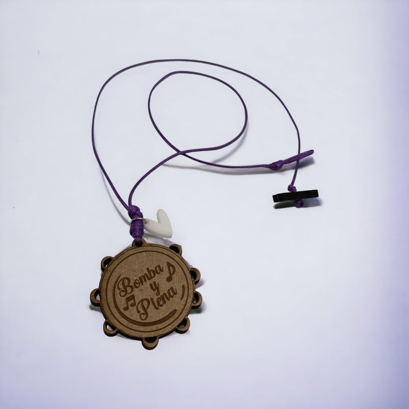Artesanía en Madera - Collar Plenera ''Bomba y Plena'' *One Size*