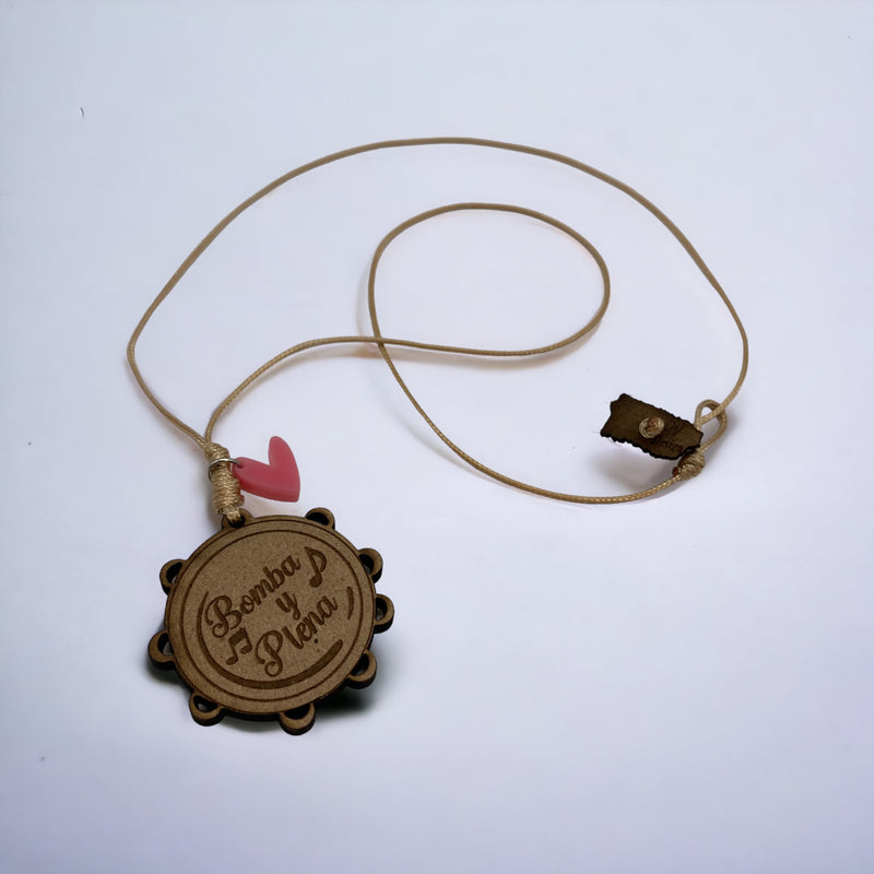 Artesanía en Madera - Collar Plenera ''Bomba y Plena'' *One Size*