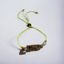 Artesanía en Madera - Pulsera Mapa de Puerto Rico con Reyes Magos  *One Size*