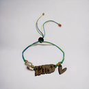 Artesanía en Madera - Pulsera Mapa de Puerto Rico con Reyes Magos  *One Size*