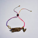 Artesanía en Madera - Pulsera Mapa de Puerto Rico con Reyes Magos  *One Size*