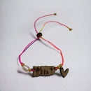 Artesanía en Madera - Pulsera Mapa de Puerto Rico con Reyes Magos  *One Size*