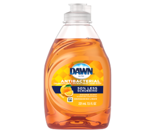 Dawn Ultra Antibacterial Dishwashing 50% Less Scrubbing 18fl.oz (Mini)