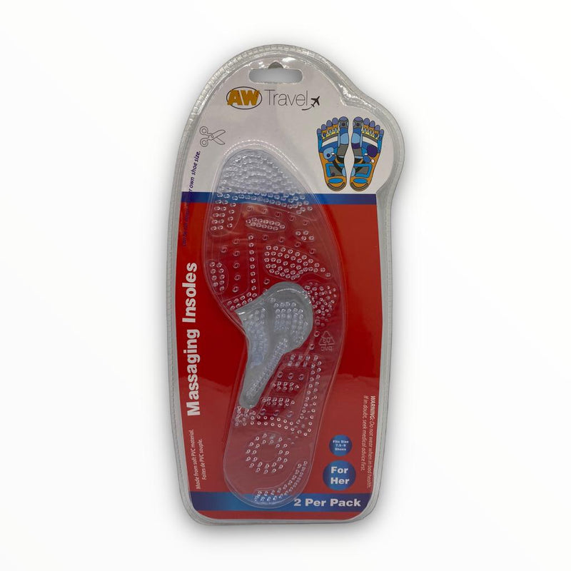 AW Travel - Massaging Insoles (2 Per Pak)