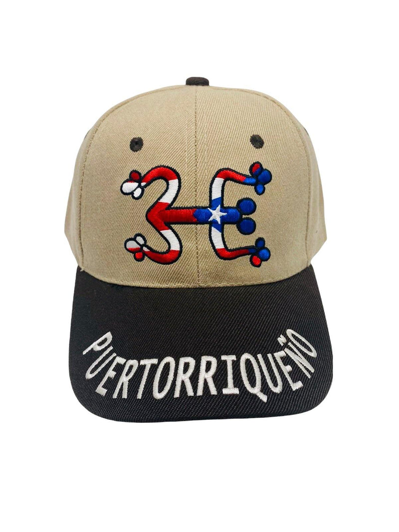Souvenir de PR- Gorras ''Puertorriqueño'' y Coqui Taíno.