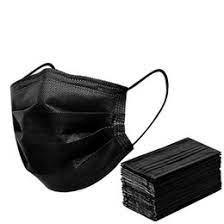 Mascarillas Negras para niños (50 Piezas).