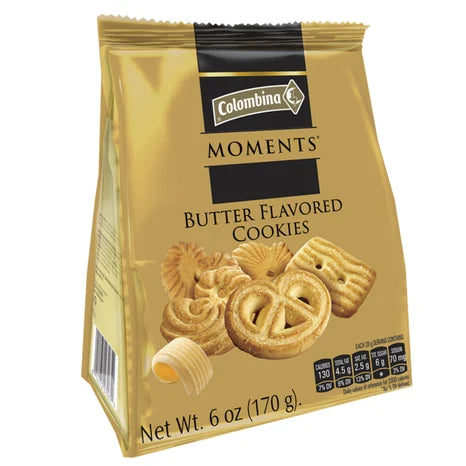 Colombina Moments- Galletas Sabor a Mantequilla (Butter Flavor Cookies).