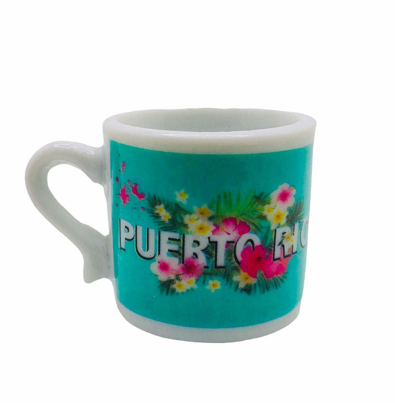Souvenir Puerto Rico - Mini Tazitas Decorativas (1").