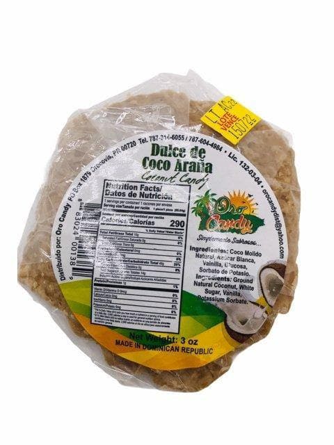 Oro Candy - Dulce de Coco Araña.