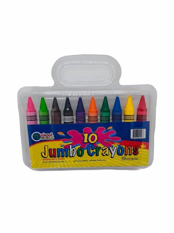 School World - Lapices de Colores Jumbo (10 Piezas).