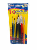 School World - Pinceles de Pintura (10 Piezas).