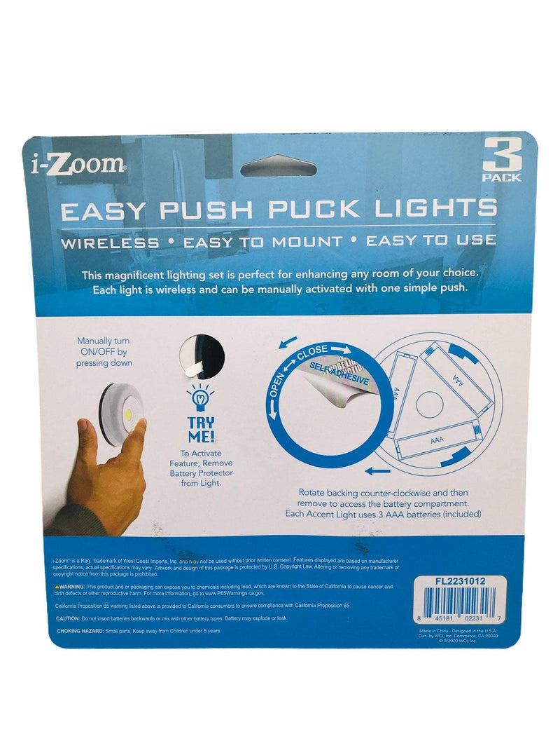 i-Zoom  Luces Easy Push Wireless.