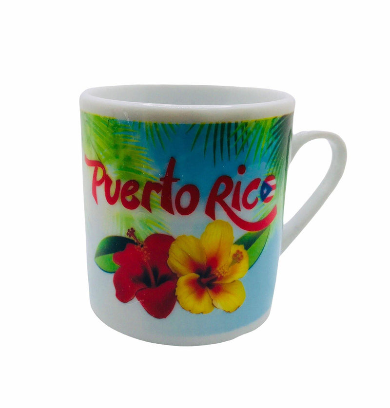 Souvenir Puerto Rico - Tazitas de Cafe Decorativas (2.3").
