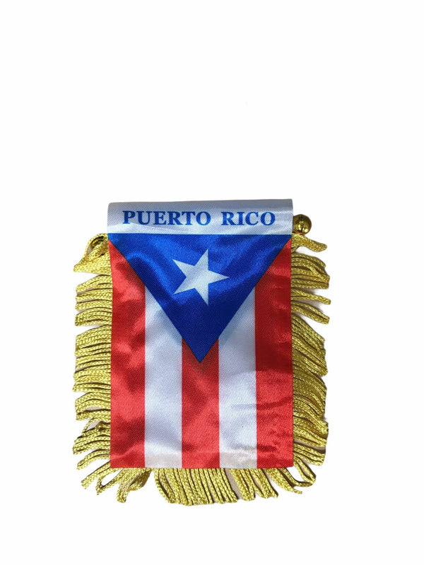 Souvenir Puerto Rico - Bandera (4" x 6").