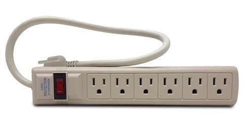 Surge Outlet - Enchufe Multiple con Extencion (6 Outlets).