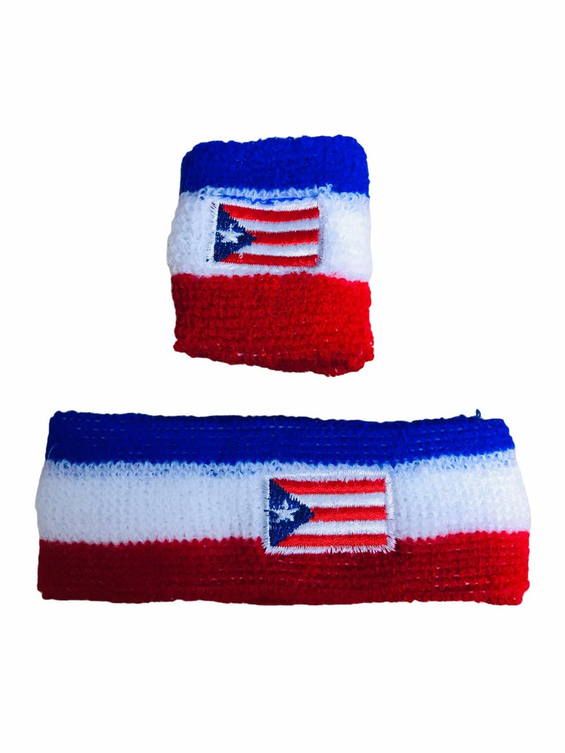 Souvenir Puerto Rico - Headband y Muñequera Boricua.