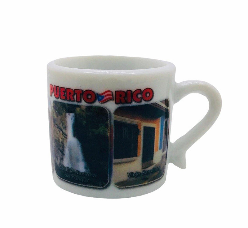Souvenir Puerto Rico - Mini Tazitas Decorativas (1").