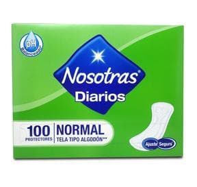 Nosotras Diarios Normal - 100 unidades.