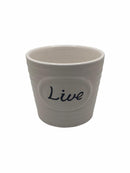 Tiesto de Cerámica con Mensaje.