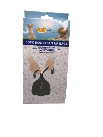 Aw Pets -  Bolsas de Limpieza Para Mascotas (50 Bolsas).