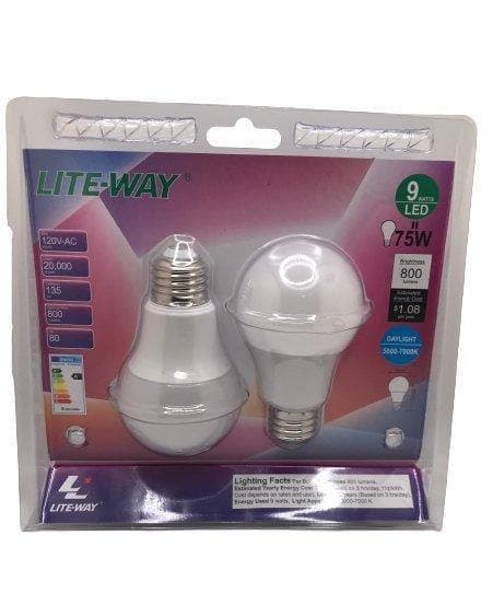LED Lite-Way  9 Watts (2 Piezas).