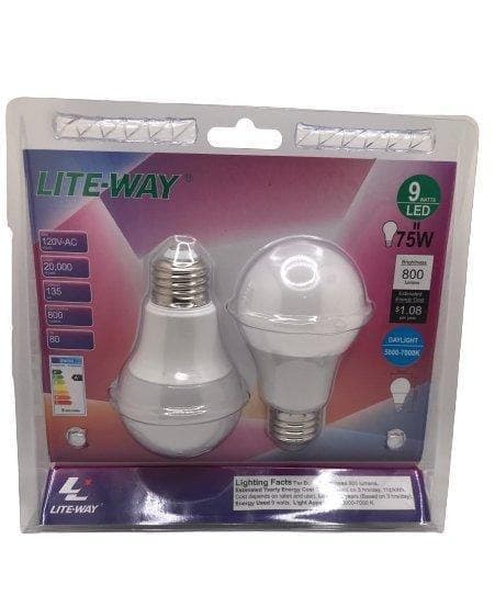 LED Lite-Way  9 Watts (2 Piezas).