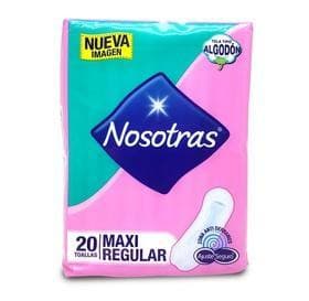 Nosotras Maxi Regular - 20 unidades.